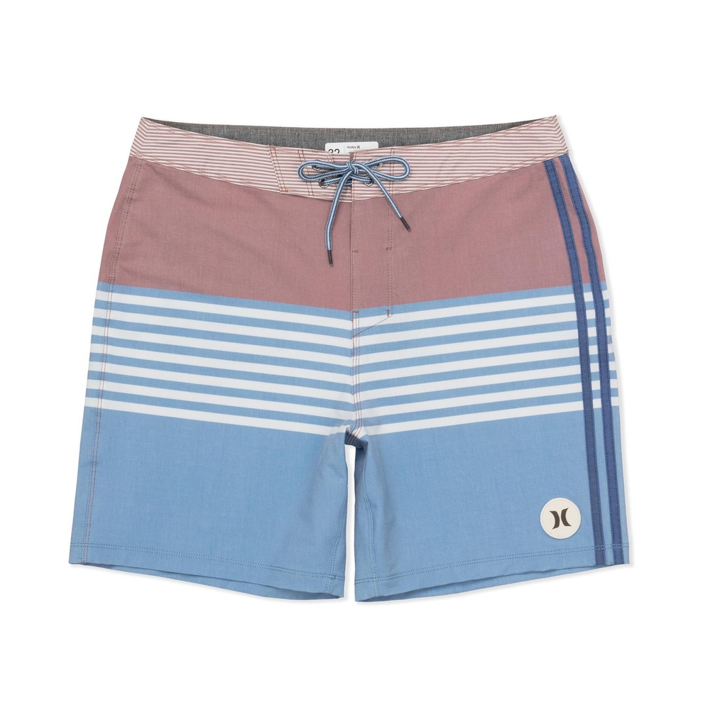 NWT Hurley Mens Phantom Naturals Tailgate 18in Boardshorts Worker Blue‎ 34